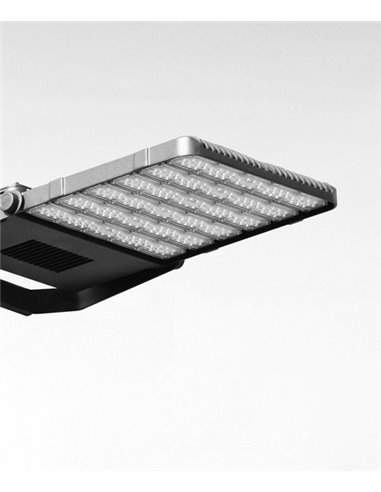 Moderno proyector de exterior Krion –  Beneito & Faure – Foco de exterior de alta potencia, LED 4000K/5000K, IP65