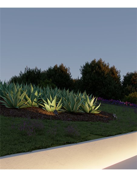 Lámpara de exterior de suelo Fade – Beneito & Faure – Moderna estaca LED 3000K/4000K, IP65, Medida: 27 cm