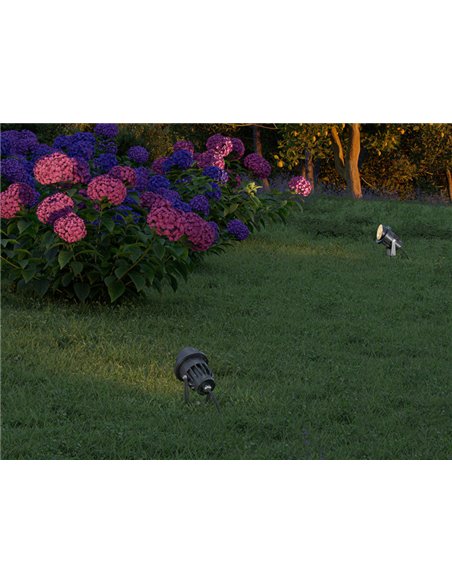 Lámpara de exterior de suelo Fade – Beneito & Faure – Moderna estaca LED 3000K/4000K, IP65, Medida: 27 cm