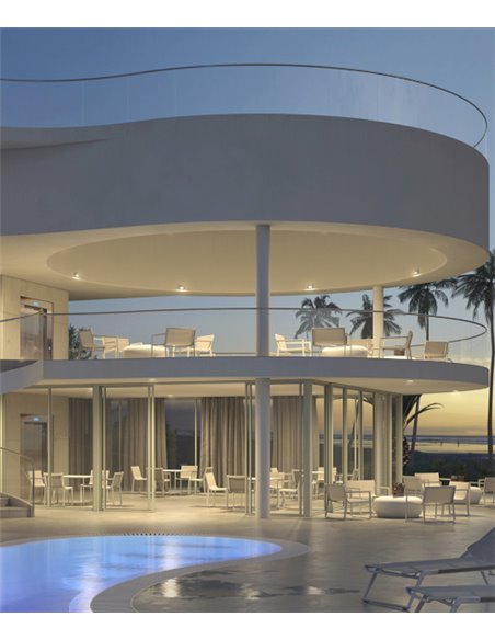 Proyector de techo empotrable Bonn – Beneito & Faure – Lámpara orientable 90º, 40W, LED 3000K/4100 K