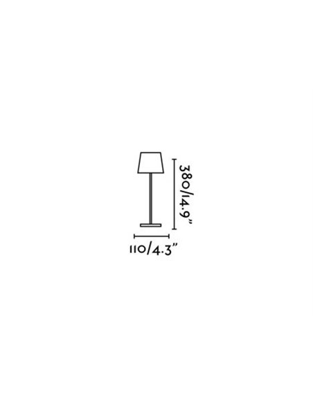 Lámpara LED portátil Touch System disponible en cuatro colores Toc - Faro