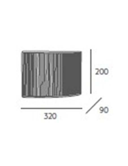 Lámpara de pared Simplicity – Massmi – Aplique de pared decorativo, Pantalla de algodón, 1xE27