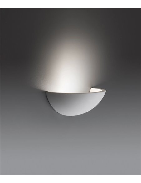 Aplique de pared Cove – Faro – Lámpara de yeso blanco, LED 3000K