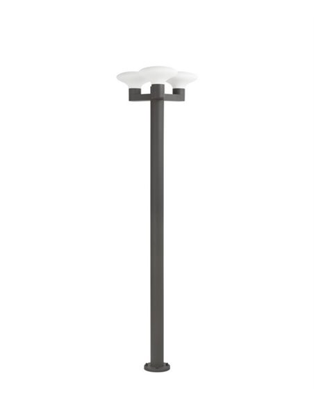 Farola de exterior Blubs – Faro – Aluminio Gris oscuro, IP44
