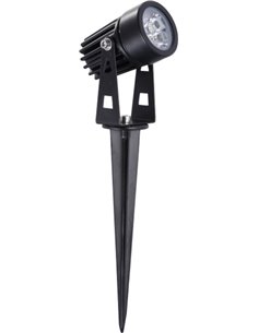 Lámpara de suelo de exterior Zas Round – Beneito & Faure – Moderna estaca LED 3000K, Lámpara para iluminar jardines 2
