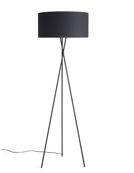 Lámpara de mesa Loulu – Massmi – Lámpara trípode decorativa, Pantalla de algodón