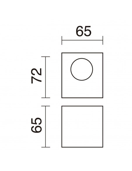 Aplique de pared moderno Brick - Exo - Novolux Lighting