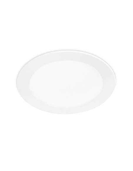 Downlight empotrable Easy – FORLIGHT – Lámpara de techo de aluminio blanco, LED 3000K/4000K
