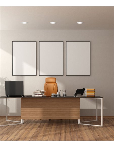Lámpara de techo empotrable Sicro – FORLIGHT – Downlight en blanco o negro, GU10