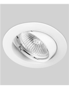 Lámpara de techo empotrable Sound Plus – FORLIGHT – Downlight blanco, 2 tamaños: 7.8 / 8,1 cm