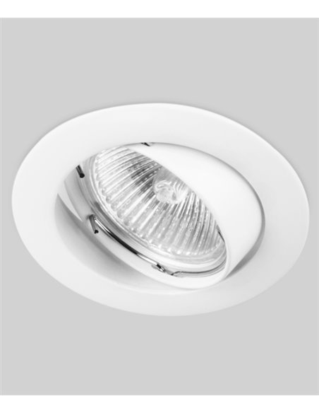 Lámpara de techo empotrable Sound Plus – FORLIGHT – Downlight blanco, 2 tamaños: 7.8 / 8,1 cm