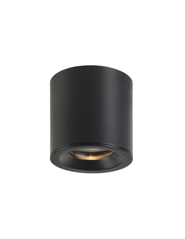 Lámpara de techo Fab – FORLIGHT – Plafón cilíndrico GU10, Acabdos: blanco y negro, Diámetro: 8,5 cm