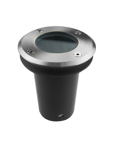 Lámpara de exterior para suelo Ringo – FORLIGHT – Foco de acero inoxidable, GU10 IP65/67, Diámetro: 11 cm