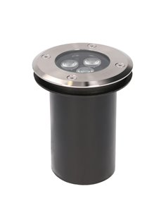 Lámpara de exterior para suelo Ringo – FORLIGHT – Foco de acero inoxidable, LED 3000K o 4000K, Diámetro: 11 cm 2
