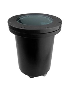 Lámpara de exterior para suelo Tidian – FORLIGHT – Foco negro E27, Apto para ambientes salinos, Diámetro: 17,2 cm 2