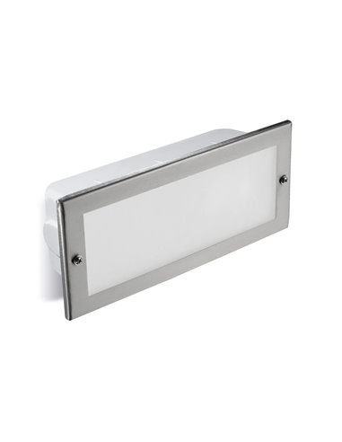 Lámpara empotrable de exterior Tamesis – FORLIGHT – Lámpara de pared de aluminio, E27 IP44, Tapa incluida
