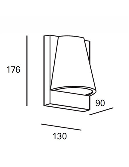 Aplique de pared de exterior Kala – FORLIGHT – Lámpara antracita, GU10 IP44