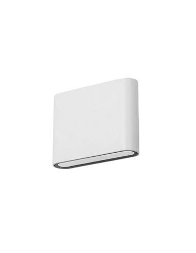 Aplique de pared de exterior Slim – FORLIGHT – Lámpara de aluminio en blanco o antracita, LED 3000K 320 lm