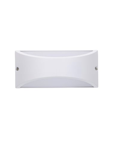 Aplique de pared de exterior Kapa – FORLIGHT – Lámpara de aluminio, LED 3000K/4000K 945 lm, Medidas: 22 cm