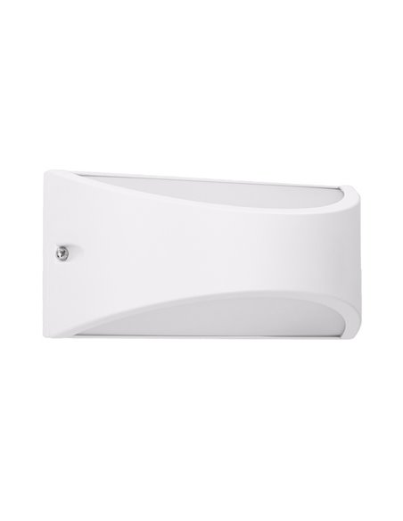 Aplique de pared de exterior Kapa – FORLIGHT – Lámpara de aluminio, LED 3000K/4000K 945 lm, Medidas: 22 cm