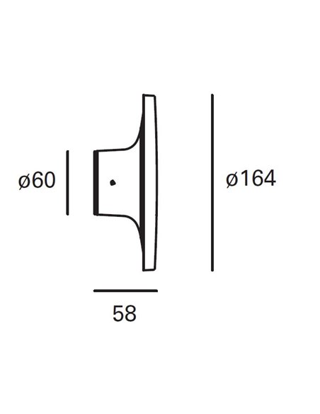 Aplique de pared de exterior Yika – FORLIGHT – Lámpara redonda negra, LED 3000K 690 lm, Diámetro: 16,4 cm