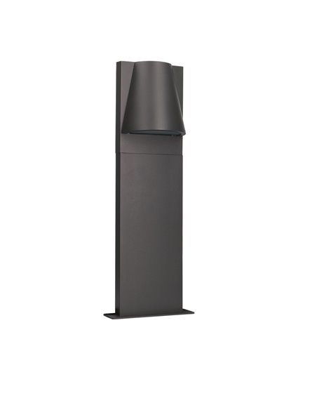 Baliza de exterior Kala – FORLIGHT – Lámpara de aluminio antracita en 2 medidas: 50 cm - 90 cm, GU10 IP44