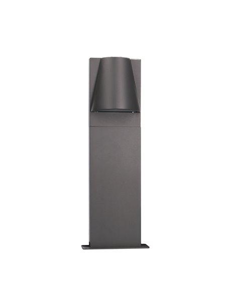 Baliza de exterior Kala – FORLIGHT – Lámpara de aluminio antracita en 2 medidas: 50 cm - 90 cm, GU10 IP44