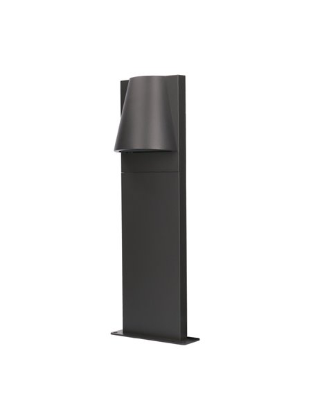 Baliza de exterior Kala – FORLIGHT – Lámpara de aluminio antracita en 2 medidas: 50 cm - 90 cm, GU10 IP44