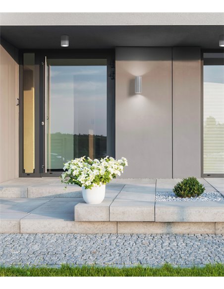Lámpara de techo de exterior Orion – FORLIGHT – Foco moderno en gris o negro, LED 3000K 610 lm