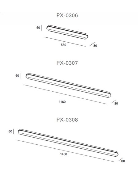 Plafón de techo/aplique de pared de exterior Pop – FORLIGHT – Disponible en 3 tamaños, LED 4000K IP65
