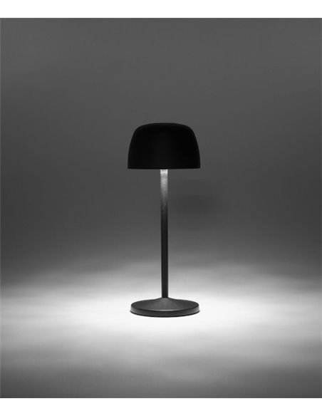 Lámpara portátil de exterior Treta – FORLIGHT – Carga por inducción magnética, LED regulable, USB