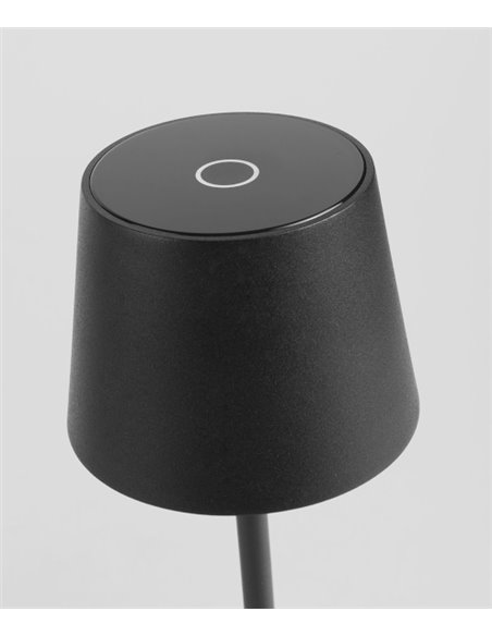 Lámpara portátil de exterior Treta – FORLIGHT – Lámpara táctil con USB, Carga por inducción magnética, LED regulable