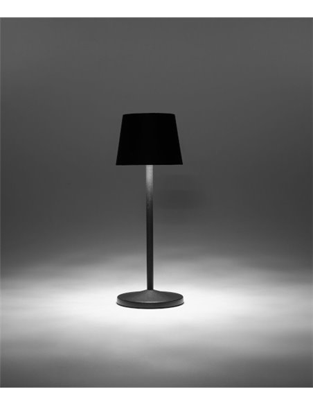 Lámpara portátil de exterior Treta – FORLIGHT – Lámpara táctil con USB, Carga por inducción magnética, LED regulable