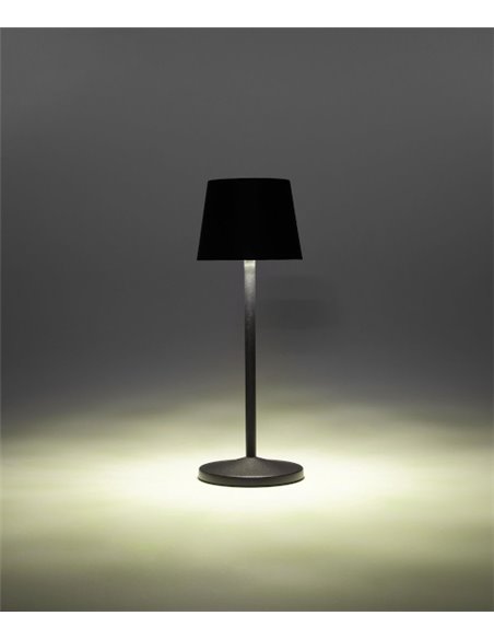 Lámpara portátil de exterior Treta – FORLIGHT – Lámpara táctil con USB, Carga por inducción magnética, LED regulable