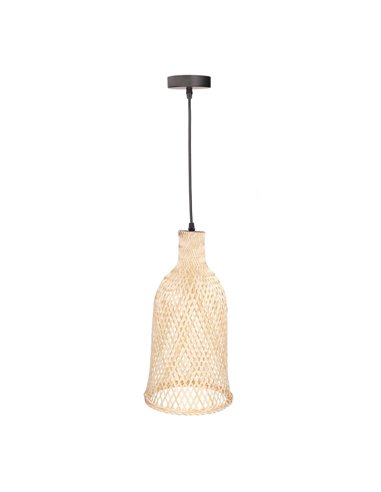 Lámpara de techo colgante Riba – FORLIGHT – Lámpara de madera, Altura regulable, Diámetro: 21 cm