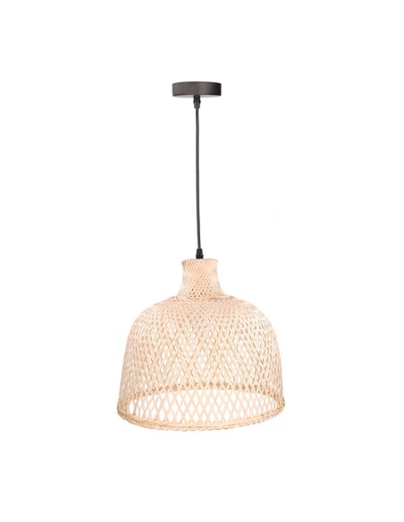 Lámpara colgante Riba – FORLIGHT – Lámpara de madera, Altura regulable, Diámetro: 35 cm