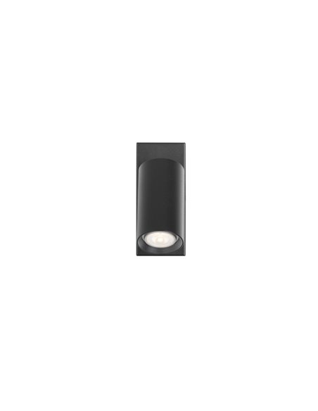 Aplique de pared Era – FORLIGHT – Lámpara de lectura blanca o negra, LED 8W IP20