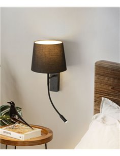 Aplique de pared Janet – FORLIGHT – Lámpara de lectura en 2 colores, LED 3000K