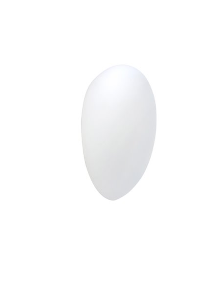 Aplique de pared Glass – FORLIGHT – Lámpara de cristal blanca, Disponible en 2 medidas