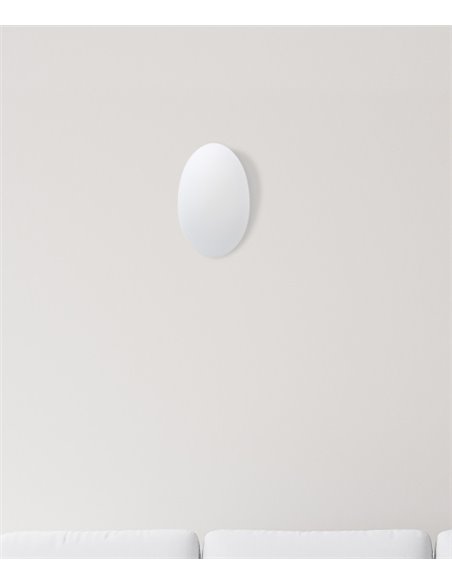 Aplique de pared Glass – FORLIGHT – Lámpara de cristal blanca, Disponible en 2 medidas