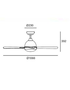 Ventilador de techo con luz Borneo – FORLIGHT – 3 Velocidades, Disponible en 4 colores, Función inversa 2