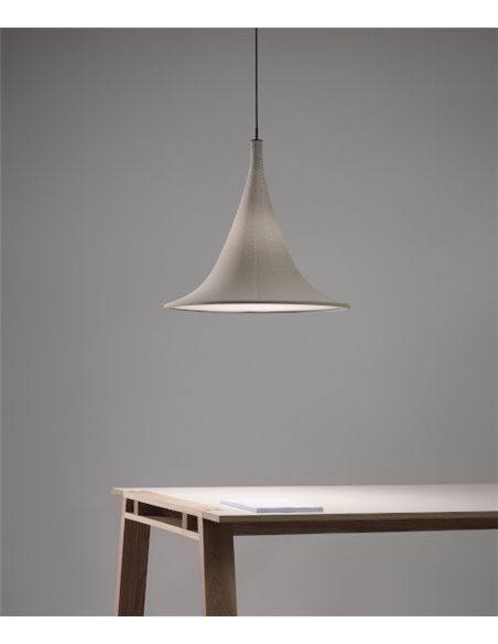 Lámpara de techo Cabana - a-emotional light – Pantalla hecha de punto 3D, Dos tamaños: 60 cm/90 cm