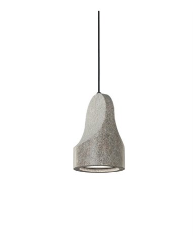 Lámpara colgante Parga – a-emotional light – Lámpara de piedra, 3 tamaños, LED regulable corte de fase