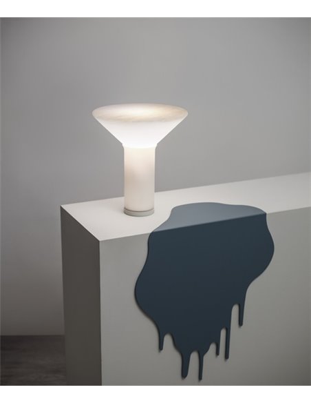 Lámpara de mesa Era – a-emotional light – Lámpara de vidrio artesanal, Altura: 37 cm