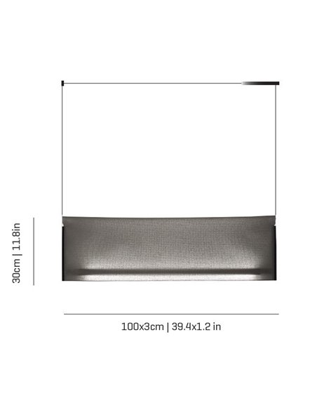 Lámpara colgante de techo Nebra – a-emotional light – Lámpara decorativa LED 2173 lm 2700K, Disponible en topo y beige