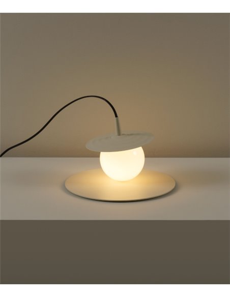 Lámpara de mesa Symphony – Milan – Lámpara decorativa, Tipo bola, visón