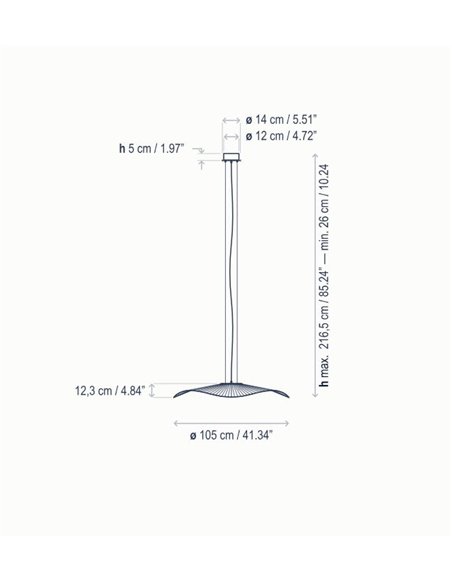 Lámpara colgante de exterior Mediterrànea – Bover – Pantalla de fibra sintética marrón, LED regulable Triac