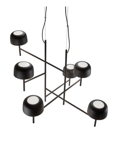 Lámpara colgante Bol – Bover – Decorativa con 6 luces, LED Regulable TRIAC