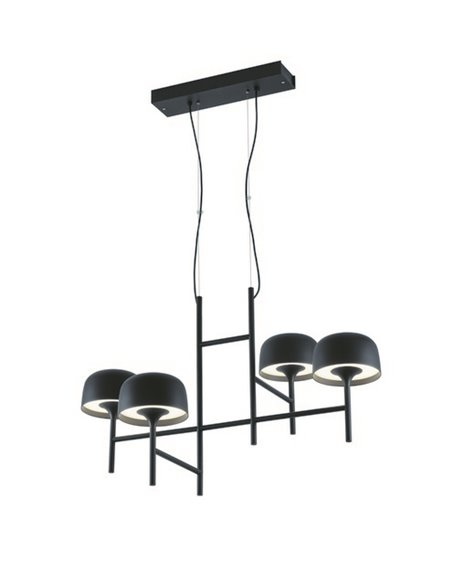 Lámpara colgante Bol – Bover – Decorativa con 4 luces, LED Regulable TRIAC