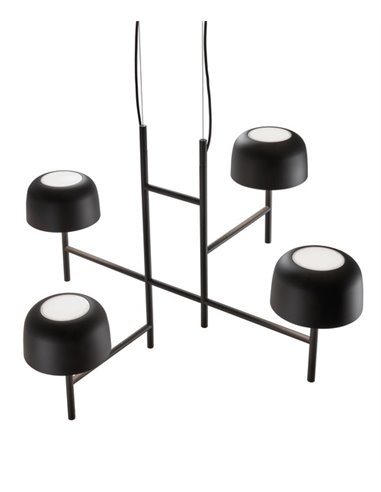 Lámpara colgante Bol – Bover – Decorativa con 4 luces, LED Regulable TRIAC